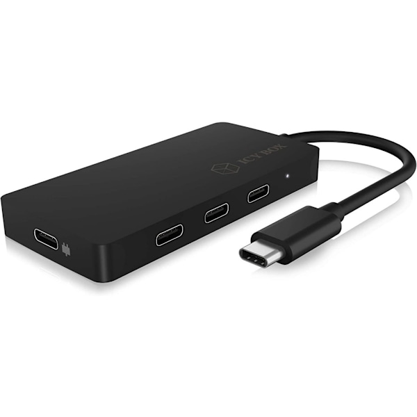 Raidsonic, USB Hub, 4-ports hub med USB Type-C interface og PD port, IB-HUB1429-CPD