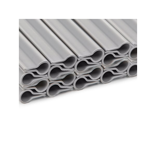 Klips for nettgjerdeskjermlister 200g/m2 19cm - lys grå