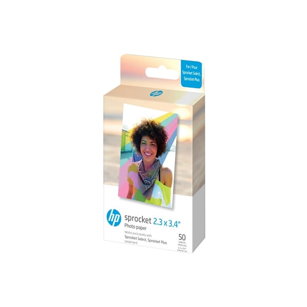 HP fotopapir Sprocket Select Zink 5,8x8,6cm 50 ark