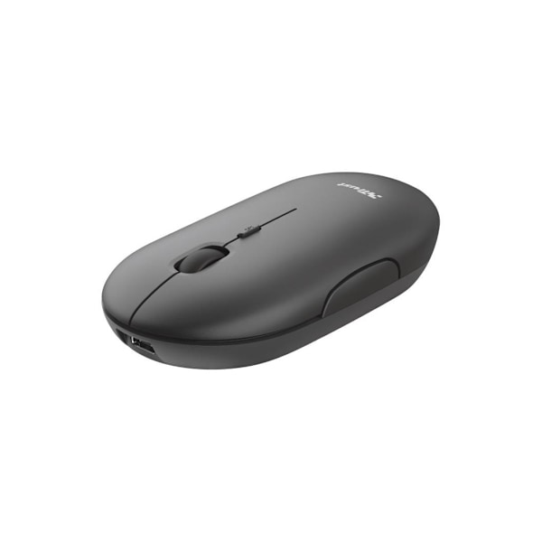 Mus usb optisk wrl/puck genopladelig 24059, Trust Sort