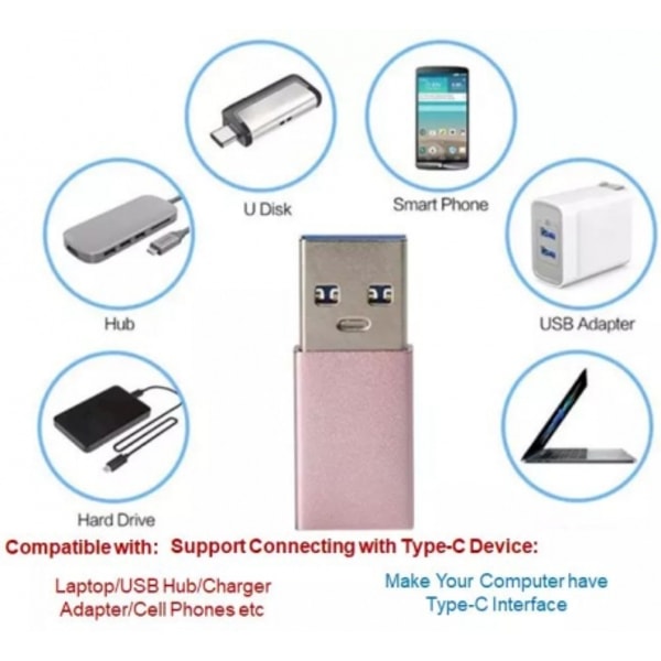 OTG Adapter USB 3.0 til USB-C 3.1 Sort, Fusion-tilbehør