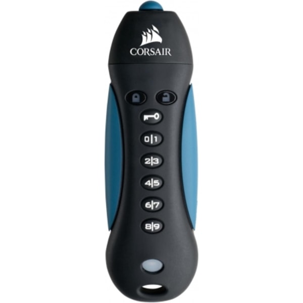 USB-flashhukommelse 256GB Hængelås 3 USB 3.2 Sort-Blå, Corsair Sort, Blå