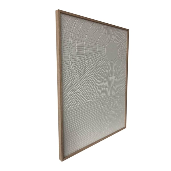 Väggkonst WALLY 60x80cm, abstrakt vit