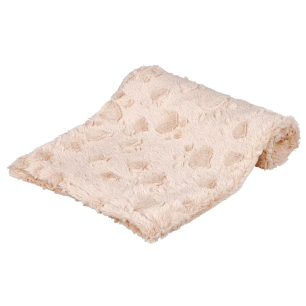 Hundtäcke Mysig, strukturerad mjuk plysch, 70 × 50 cm, beige