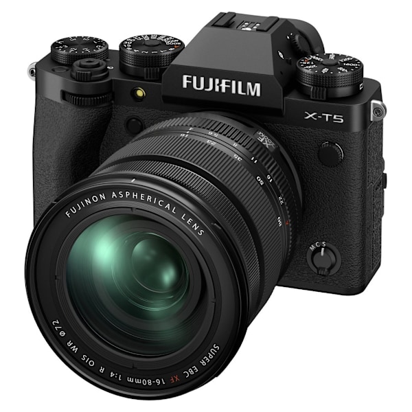 Fujifilm X-T5 + 16-80mm, svart