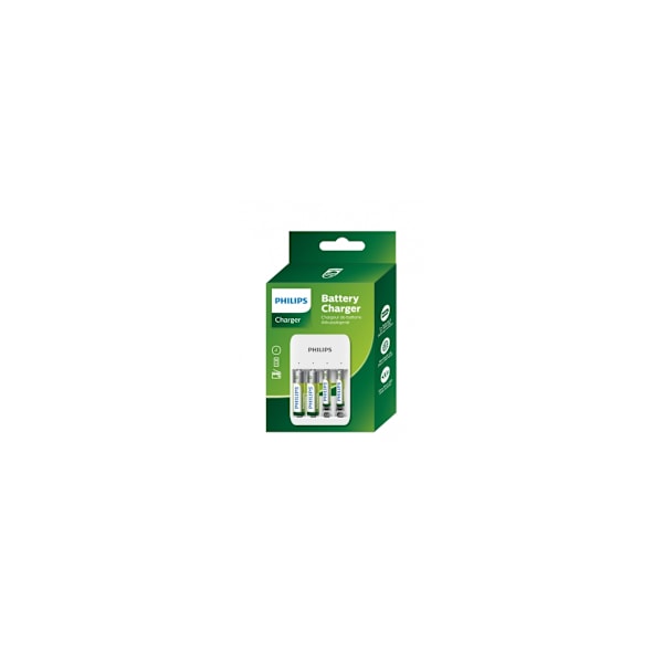Batterioplader, SCB4013NB/00 2x700mAh AAA + 2x1300mAh AA, Philips