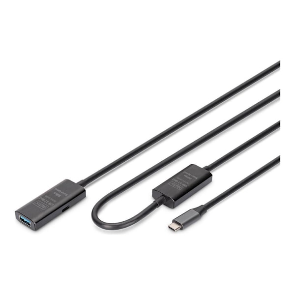 Digitus, USB-C til USB-A, Active USB 3.2 Gen1 5G skjøtekabel, DA-73111