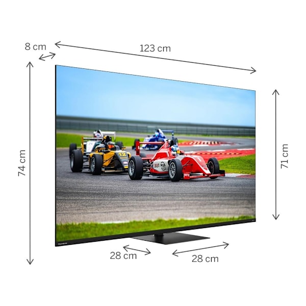 TV 55" (4k/smart, qled, 3840x2160, langaton lähiverkko, bluetooth, google TV, musta, 55qg7c14), Thomson
