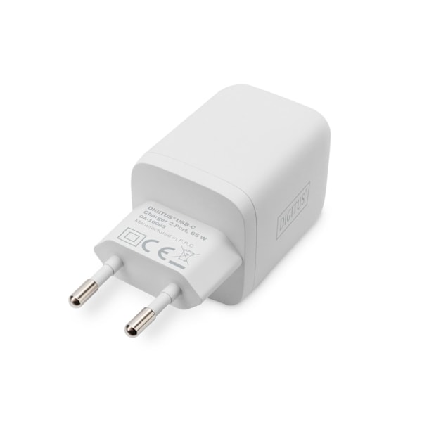 Digitus, USB-C-lader, 2-porter, 65W GaN