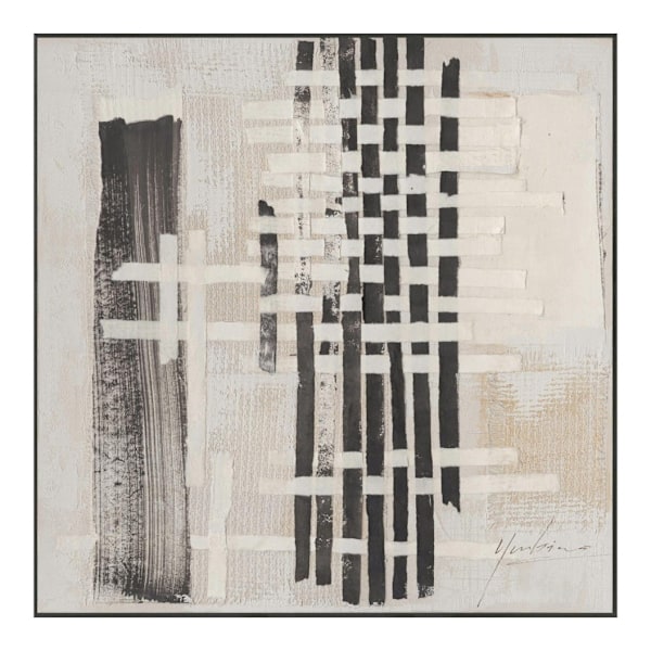 Painting with frame 80x80cm, abstract pattern