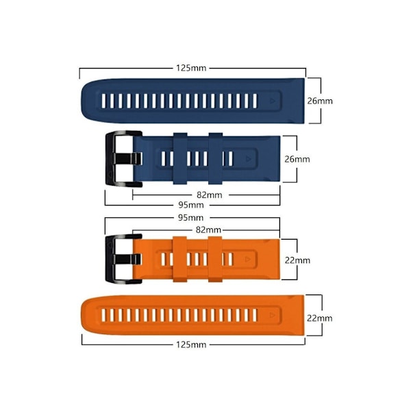 Tech-Protect urrem IconBand Garmin fenix 5/6/7, sort