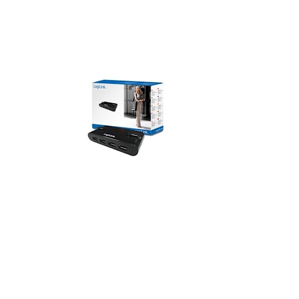 Logilink, USB Hub, USB 2.0 Hub-4 -portti virtasovittimella