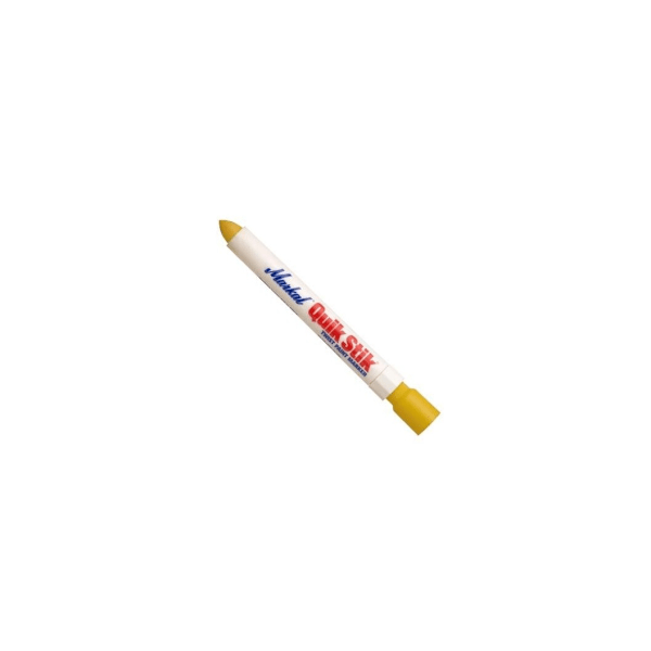 Set med 3 produkter. Solid malingstusj Markal Quik Stik Paintstik 17mm, gul