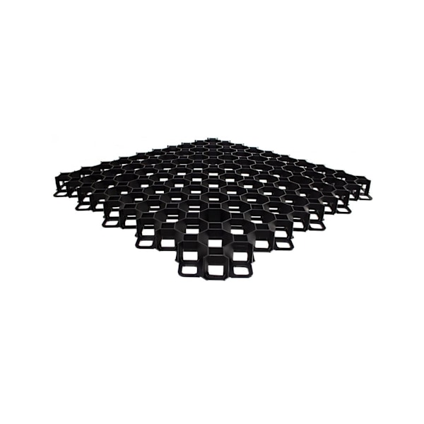 Plastutlegger MULTI GRID sort, høyde 40mm / 600x600mm