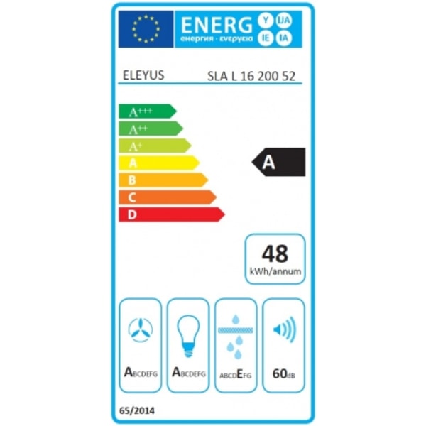 Built-In Hood, SLA L 16 200 52 WH, Eleyus