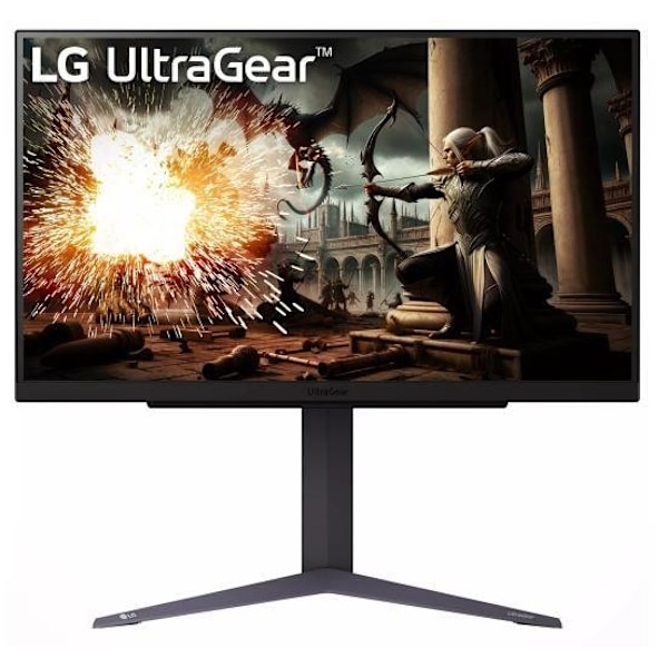 LCD-skærm LG 27GS75Q-B (27", Gaming, Panel IPS, 2560x1440, 16:9, 180Hz, Matt, 1 ms, Pivot, Højdejusterbar, Tilt) Sort