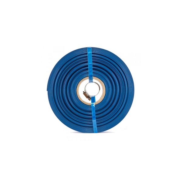Flatslange AQUA - FLAT PE / EVA i sett med slangeklemme WP1 - 2"- 50m