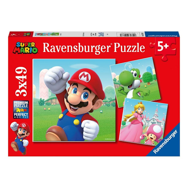 Ravensburger pussel 3x49 bitar Super Mario