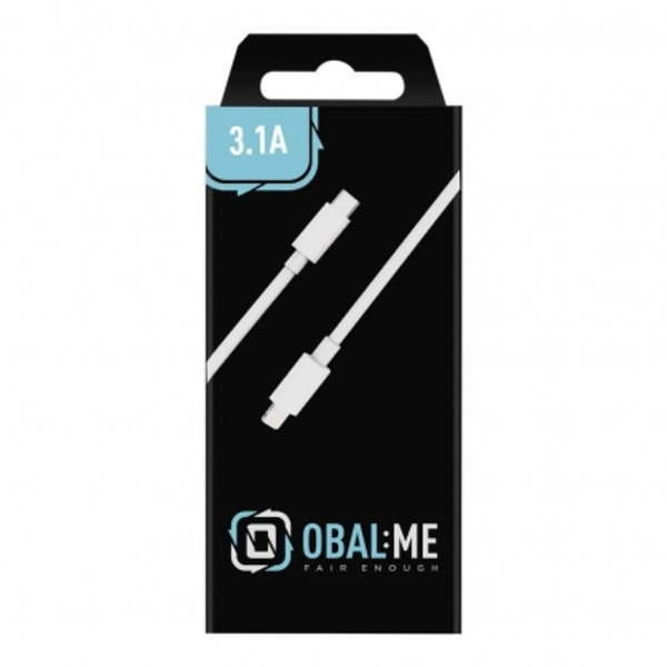 Hurtiglading USB-C/ Lightning-kabel 1m" Hvit, Obal:Me