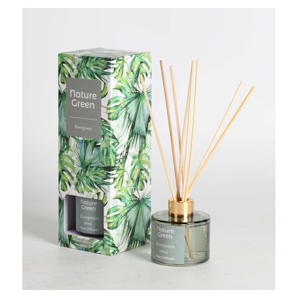 Reed diffuser NATURE GREEN 100ml, Evergreen