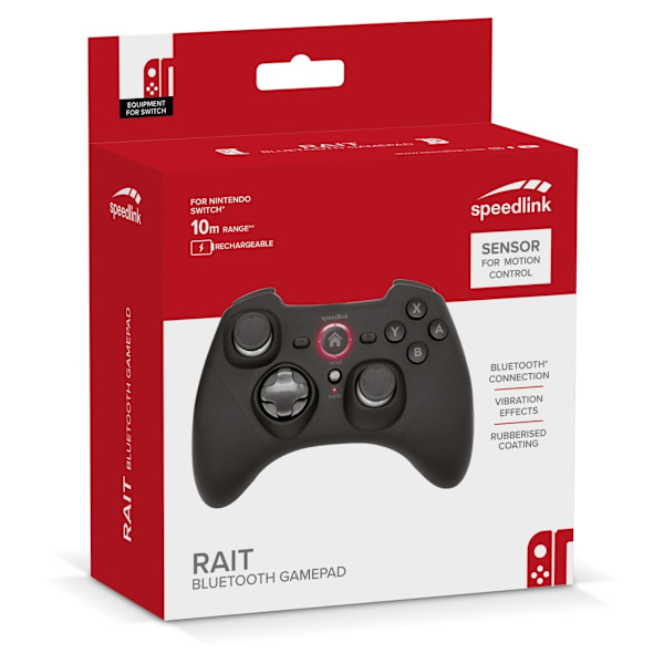 Langaton Speedlink-peliohjain Rait Nintendo Switch/OLED/PC/Android (SL-330402-RRBK)