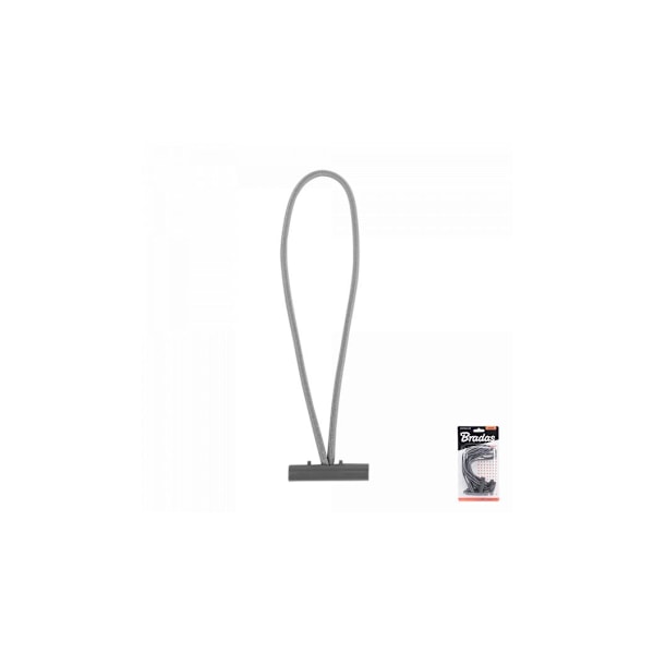 BUNGEE CORD T BAR elastinen kumi T-tangon kääntyvällä, 15 cm pitkä - 10 kpl läpipainopakkaus