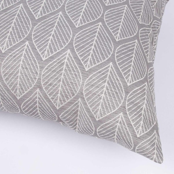 2 tuotteen paketti. Tyyny RETRO 45x45cm, grey lehti
