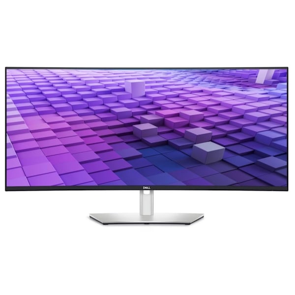 LCD-skärm 38" (business/curved/21 : 9, panel ips, 3840x1600, 21:9, 60, matt, 5 ms, högtalare, vridbar, höjdjusterbar), Dell Svart, Silver