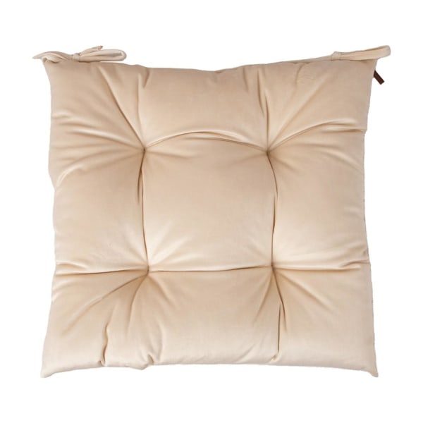 Stolsdyna SAMMET 40x40cm, beige