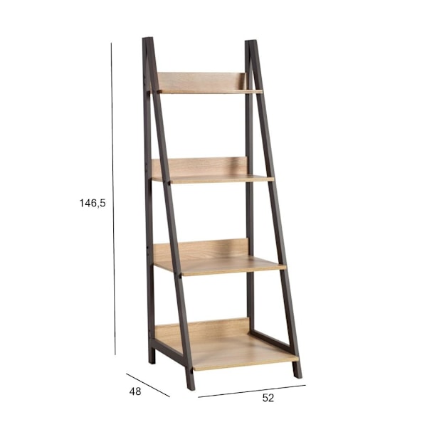 Hylla STEP 52x48xH146,5cm, ek