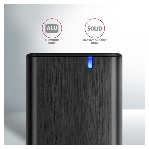 AXAGON, Extern USB-C 3.2 Gen 2 metallbox för M.2 NVMe & SATA SSD-diskar, EEM2-SB2