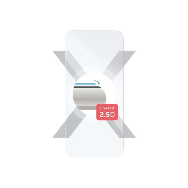 Fast skjermbeskytter, Apple, iPhone 16, Herdet glass, Transparent, 2.5D
