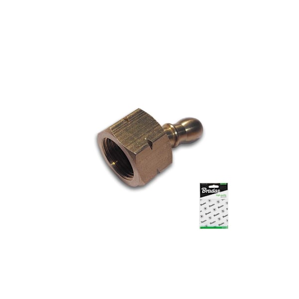 To-segment stik 3/8"L hun / 9-10mm MESSING