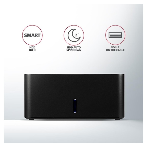 AXAGON, USB 3.0-1x SATA 6G HDD dockstation, sort, ADSA-SN