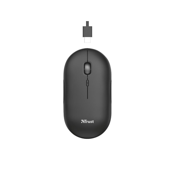 Mus usb optisk wrl/puck genopladelig 24059, Trust