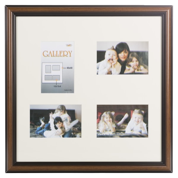 Fotoram Ema Gallery 40x40/4/10x15, brun (VF3969)