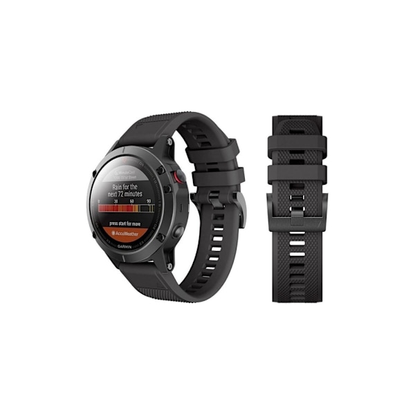 Tech-Protect klockarmband Smidig Garmin fenix 5/6/6 Pro 22mm, svart