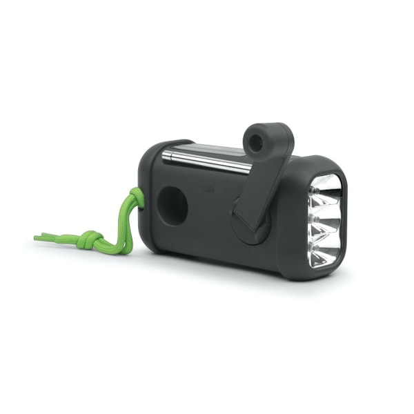 Muse, bærbar solcelleradio med sveiv og lommelykt, MH-08 MB