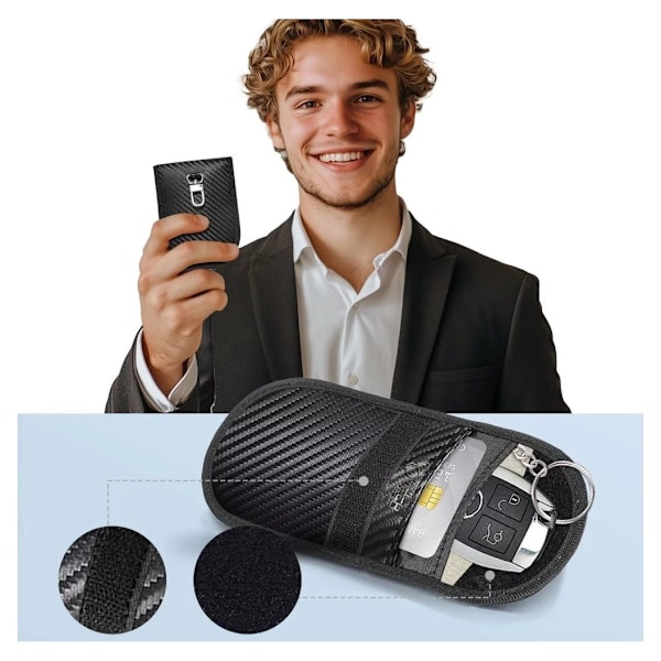 Tech-Protect key pouch RFID Signal Blocker KLR100, carbon