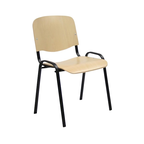 Gæstestol ISO bøg/sort