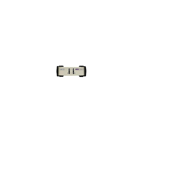 Aten, 2-ports PS/2-USB VGA KVM-svitsj, CS82U-AT Lysegrå