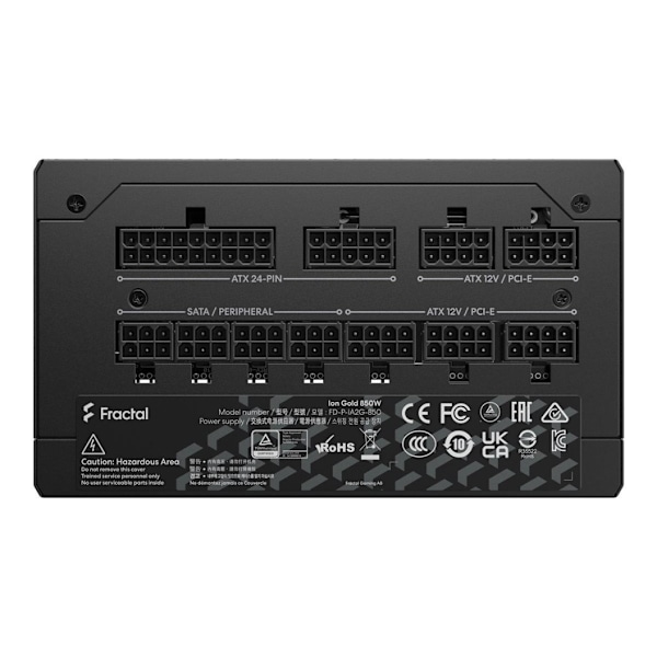 Fractal Design, helt modulärt nätaggregat, ION Gold 850W