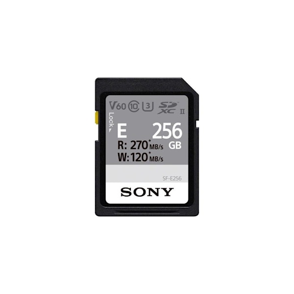 Sony, SF-E-sarjan UHS-II SDXC -muistikortti, SF-E256