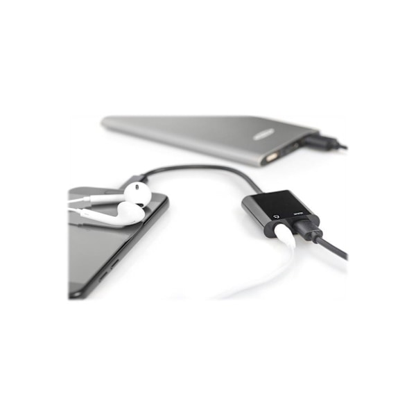 Digitus, Type-C till USB Type-C, USB Type-C adapter/omvandlare, Type-C till USB Type-C med 3,5 mm stereo, AK-300400-002-S