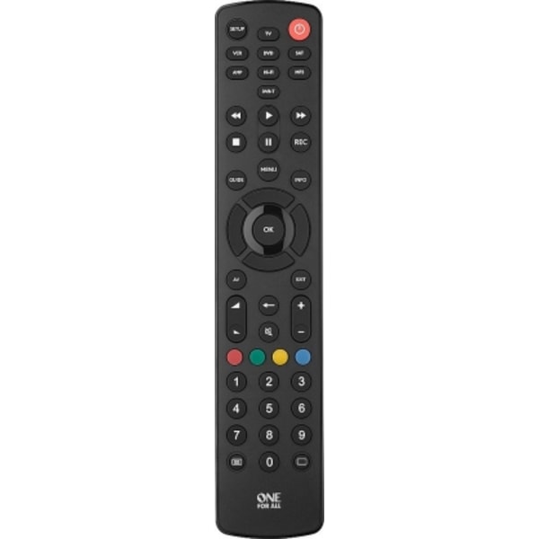 Fjernbetjening URC1280 Universal Contour 8 Black, One For All Sort