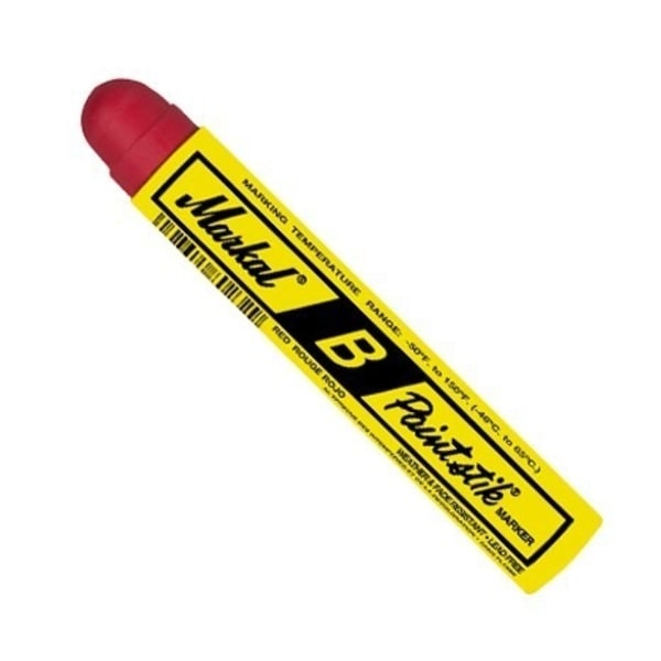 Set med 10 produkter. Solid färgmarkör Markal B Paintstik 17mm, röd