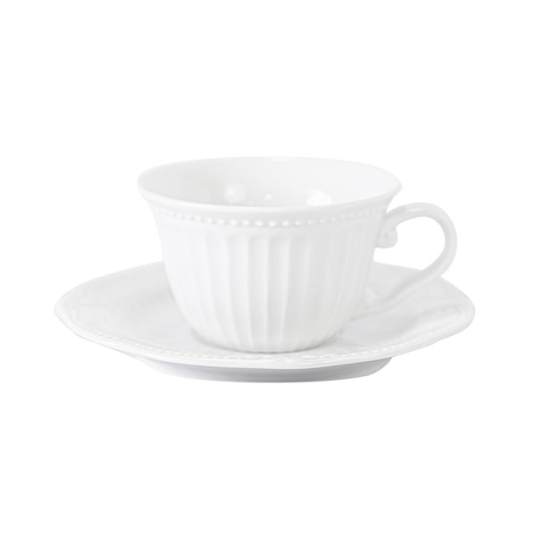 Kopp+fat SOFIA-2, kopp 180ml, fat D15cm, hvit