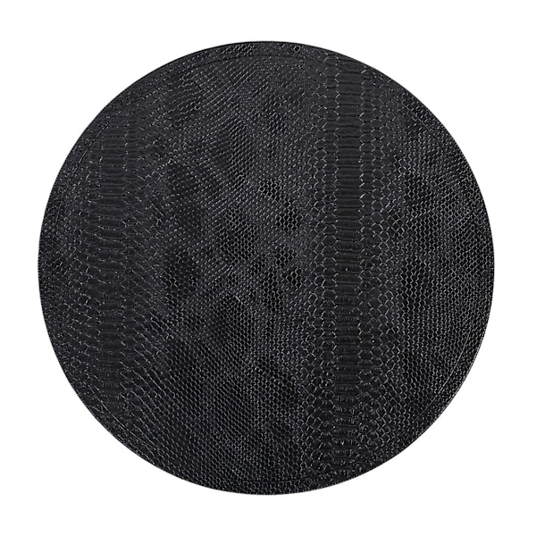 Dækkeserviet BOA D38cm, sort slange