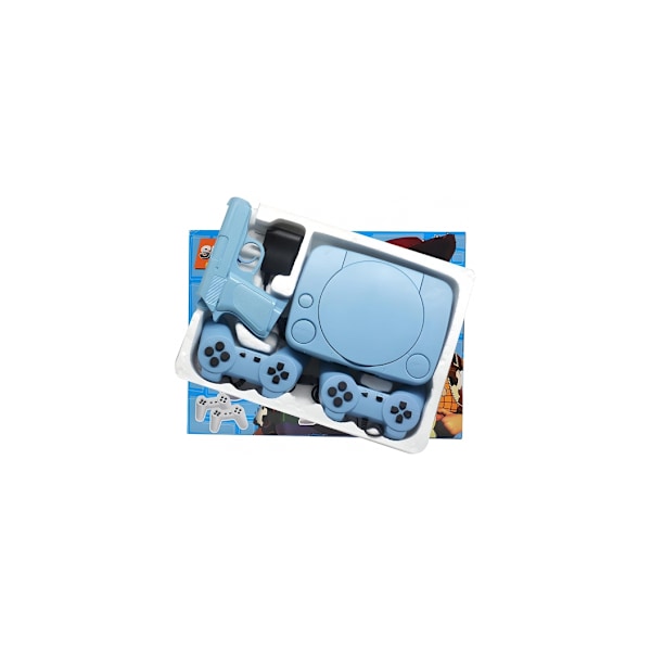 Speldator, RF-2GUN retrokonsol med 22 8-bitars spel med 2 joysticks + spelpistol, Riff