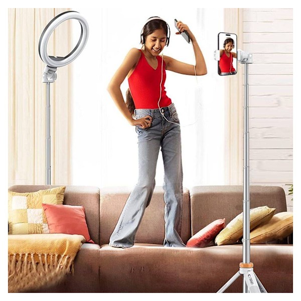 Tech-Protect Selfie Stick Tripod L03S, hvit